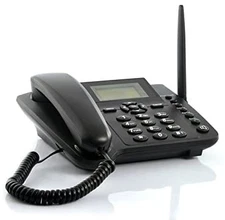 Wireless Quadband GSM Desk Phone for Home or Business with SIM Card Compatibi...