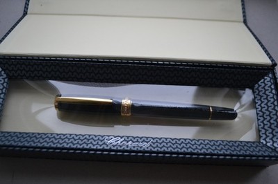 Luxus Chopard Classic Racing Schwarz GT Füllfederhalter 18ct Feder Neu