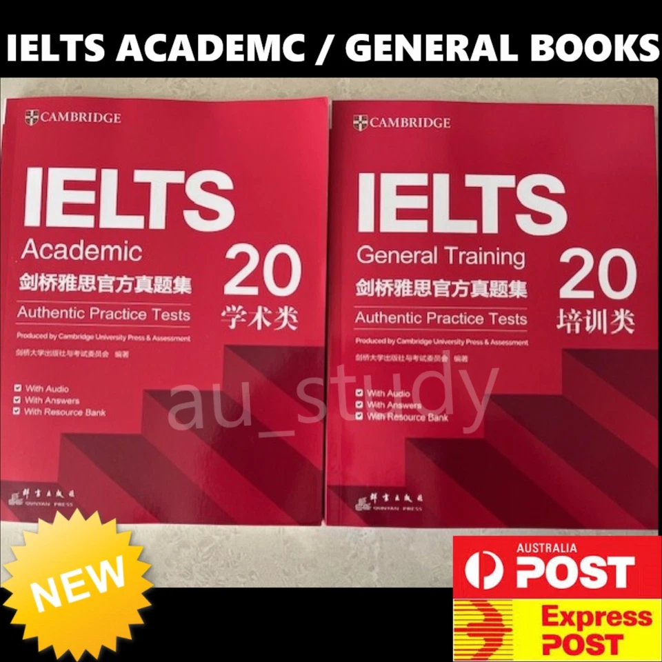 2025 AU STOCK NEW Cambridge Selection of IELTS ACADEMIC/GENERAL Book+ Answer Key