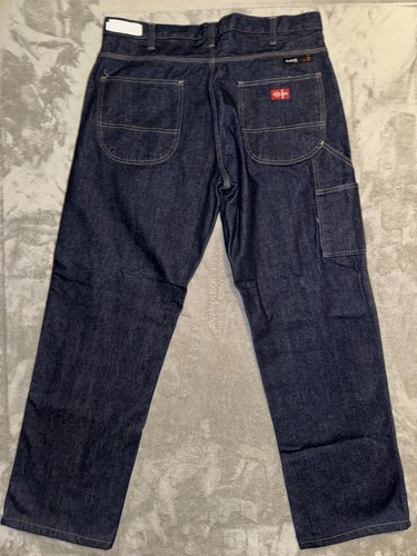 Dickies Jeans Workrite FR Flame Resistant NFPA 2112 Carpenter Utility Mens 38x32 - Picture 13 of 23
