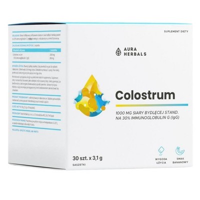 Aura Herbals Colostrum 1000 mg, Banane   30 Beutel