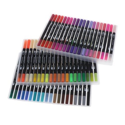 Dual Tip Aquarell Brush Pens Mehrfarbig für Marker Malerei