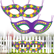 Mardi Gras Mask Banner Set - Large Porch Sign for Indoor/Outdoor Decor