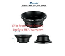 Leofoto BA-100L 75mm to 100mm Half-Bowl Video Head Adapter