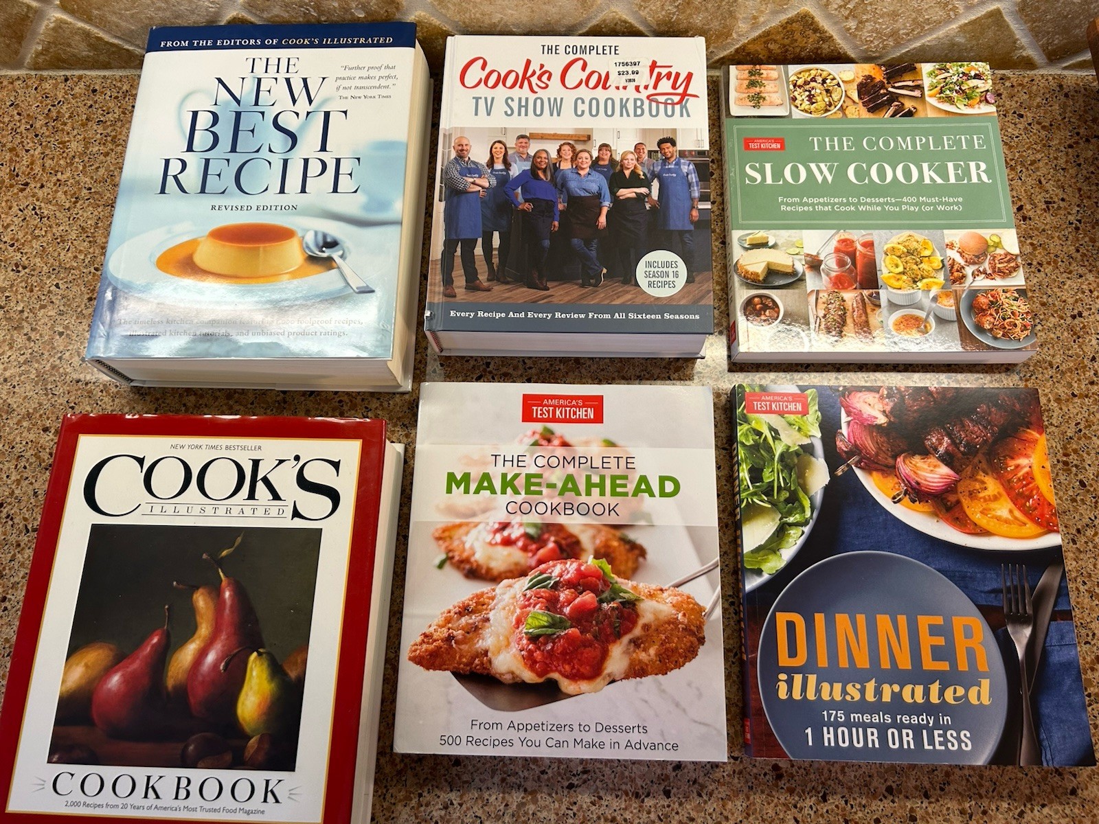 America’s Test Kitchen 6 Cookbook Lot;  See Pictures for Details!!!