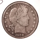 1908-O Barber Half Dollar, #3108