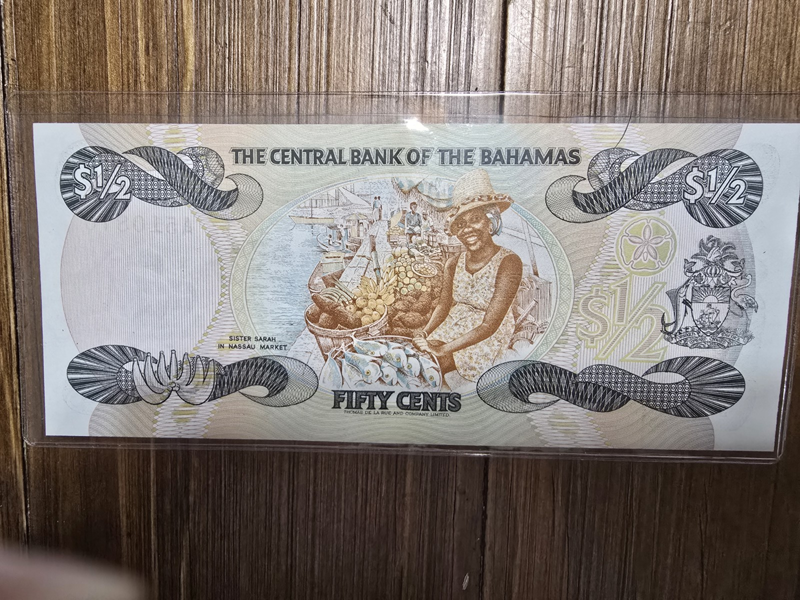 Bahamas 1974 50 Cents Banknote - Central Bank of The Bahamas