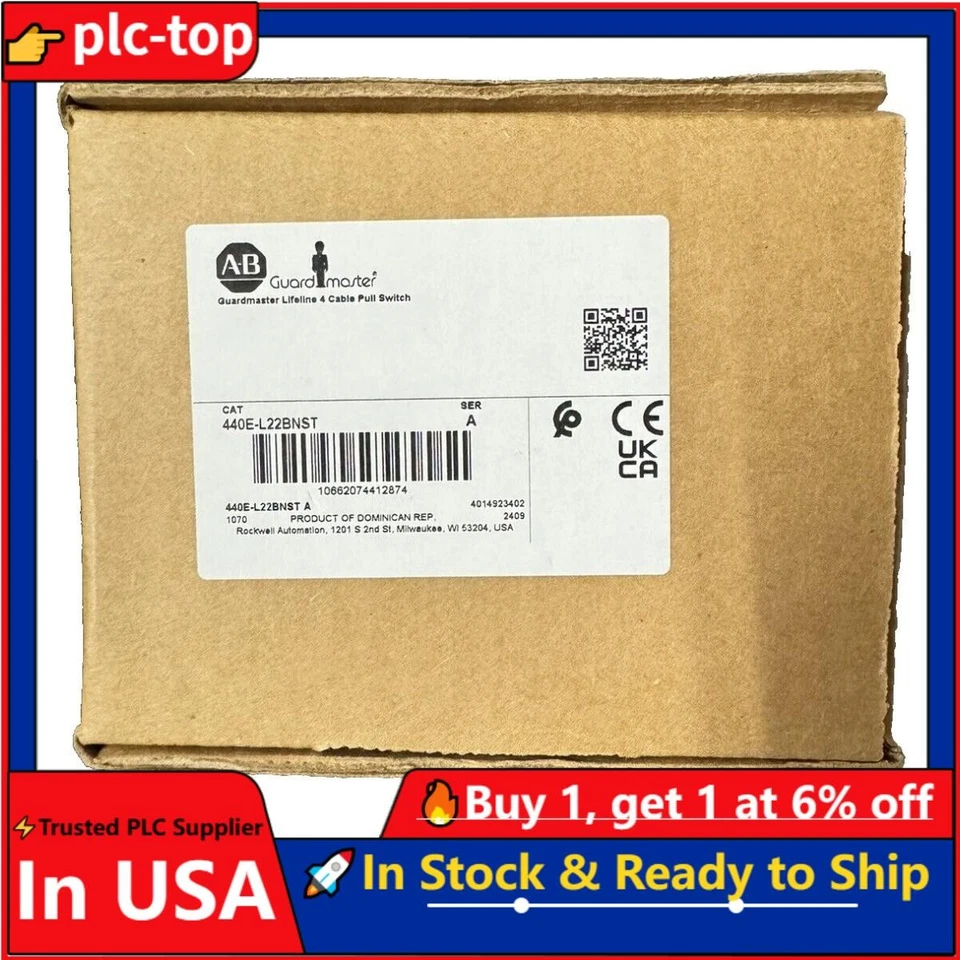 440E-L22BNST GUARDMASTER LIFELINE 4 EDELSTAHL SEILZUGSCHALTER AB USA kostenlose Steuer