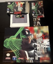 Frank Thomas Big Hurt Baseball (Super Nintendo) CIB With Poster, Card - TESTED -