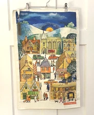 NEW Emma Bridgewater Christmas Town & Country Tea or Kitchen Towel ~ Made in UK