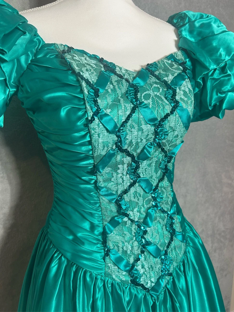 Prom Green Original Vintage Dresses for Women for sale