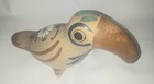  Tonala Toucan Mexican Folk Art Hand Painted Pottery Bird Signed Vintage — photo 5
