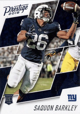 2018 Panini Prestige Saquon Barkley Rookie Card (RC) New York Giants #261. rookie card picture