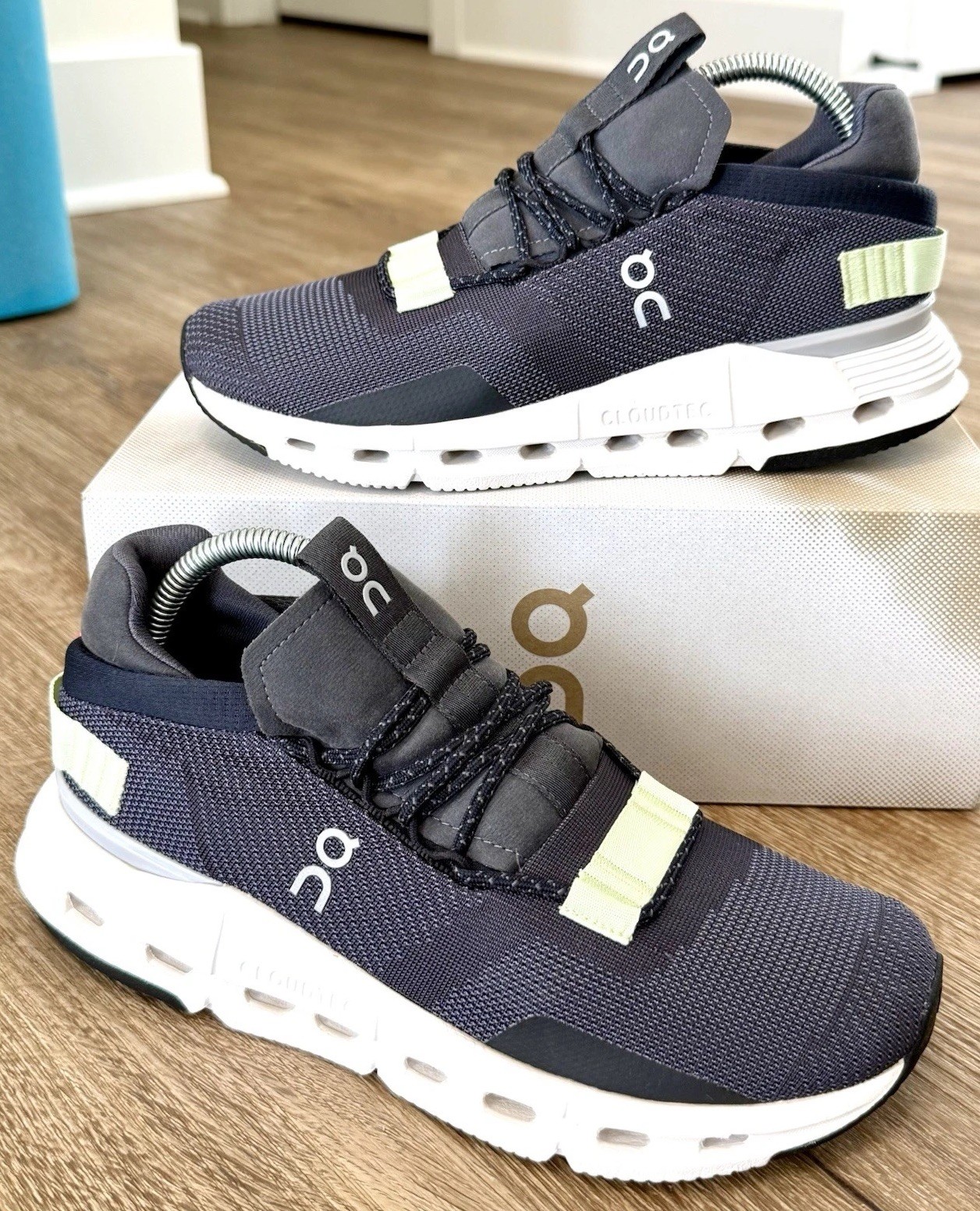 ON Cloudnova Eclipse Meadow Green Running Shoes 2… - image 1