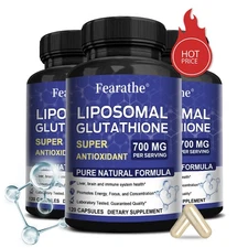 Liposomal Glutathione 700mg - Antioxidant, PURE NATURAL FORMULA，skin healthy