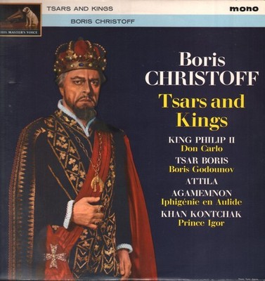 ALP2025 Boris Christoff Tsars & Kings LP vinyl UK His Master's Voice 1964 mono