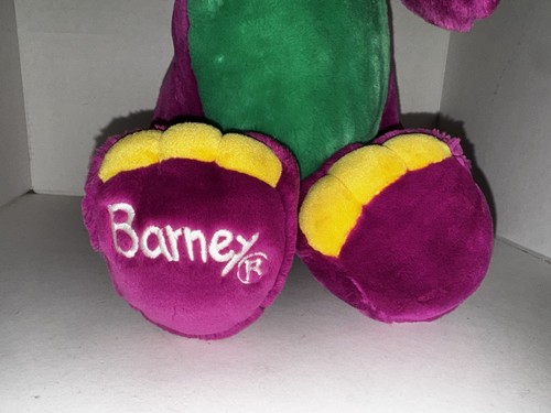 Vintage Barney The Dinosaur Large 20” Stuffed Plush Golden Bear co Lyons Group - Picture 3 of 14