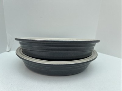 2 Auflaufformen LE CREUSET grau Steinzeug 17 cm oval Backen Braten Lasagne