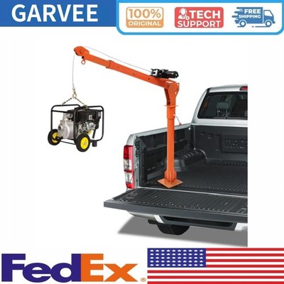 1100 Lb Electric Truck Crane 360° Swivel for Pickup Truck Lifting Goods Folding