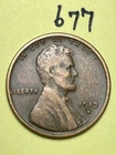 1913-S LINCOLN WHEAT CENT, low mintage date, "FINE" condition #677