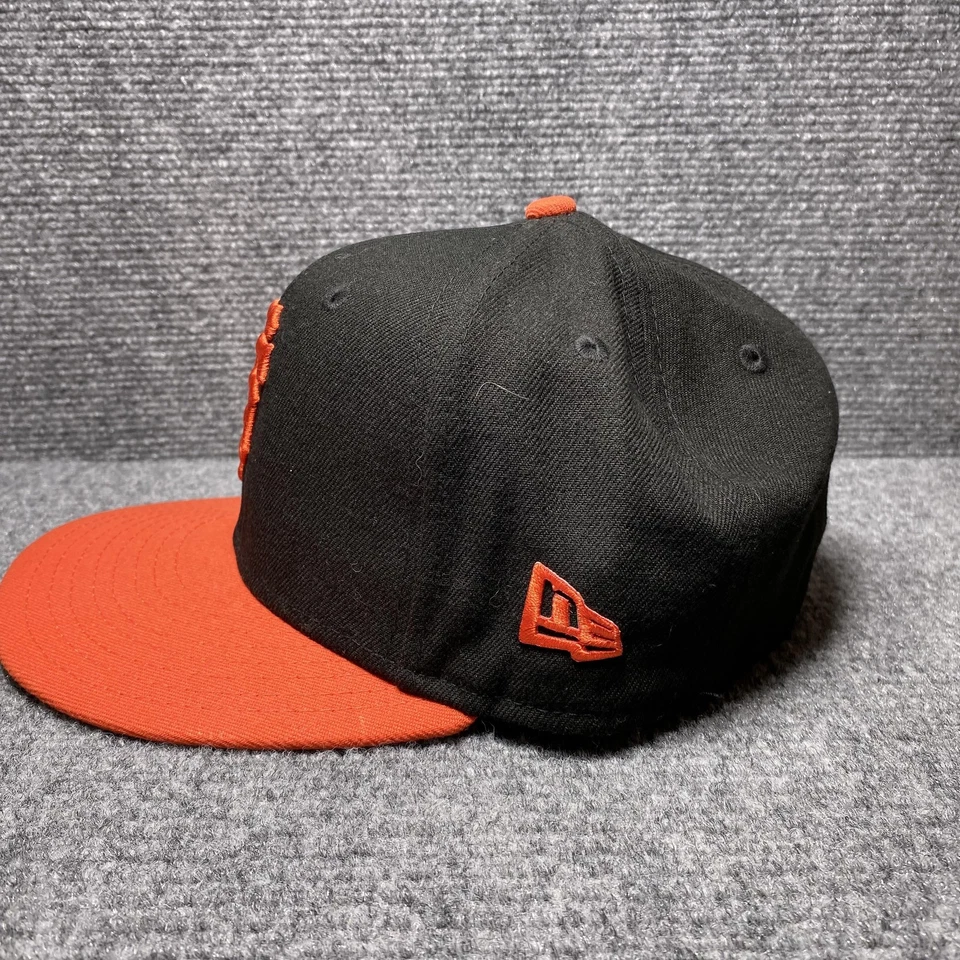 Gorra ajustada de los Gigantes de San Francisco para hombre 7 negra naranja MLB béisbol nueva era Foto 4 de 4