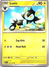 Luxio Paldea Evolved 070/193 Uncommon Pokemon Near Mint Pokemon Card