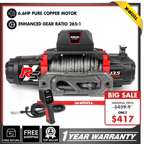 X-BULL Winch 14500LBS 13500LBS 12000LBS Waterproof Trailer Jeep Offroad 4WD 4×4