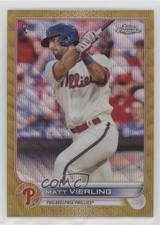 2022 Topps Chrome Gold Wave Refractor 38/50 Matt Vierling #181 02u3