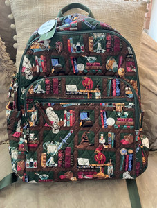 Vera Bradley X Harry Potter Bancroft Backpack in Hogwarts Library NWT Vera Bradley harry Potter Hogwarts Library Large campus  main image 4