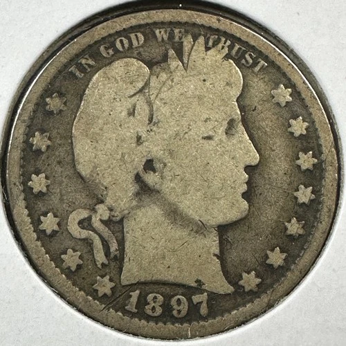 1897-P Barber Quarter — photo from the most recent tracked eBay sale