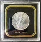1992 $1 American Silver Eagle Dollar in a Plastic Holder
