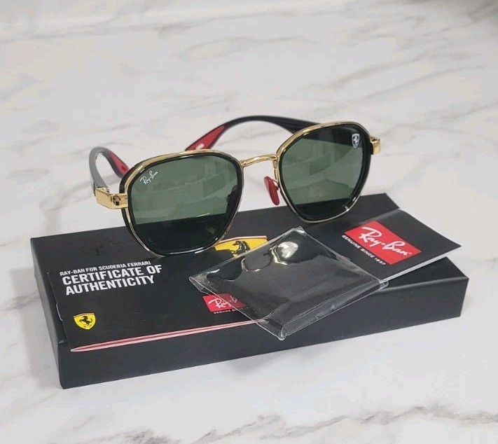 New Ray Ban Scuderia Ferrari Men 3674-M T-145 Glossy G15 Dark