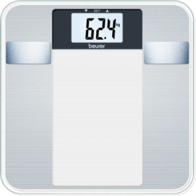 Beurer BG 13 Diagnosewaage aus Glas, Edelstahl, silber, lcd  