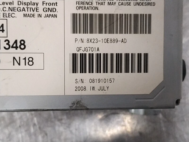 8X2310E889AD bildschirm für JAGUAR XF 2.7 V6 DIESEL LUXURY 2007 417912 - Bild 2 von 4