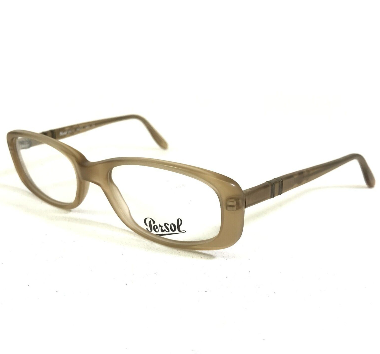 Оправа для очков Persol 2557-V 186S Прозрачная песочно-золотисто-коричневая прямоугольная 50-17-135