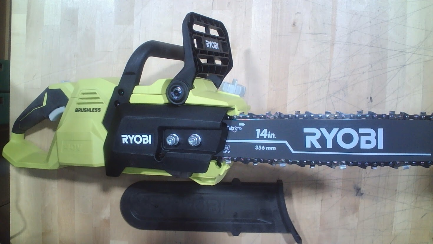 Ryobi 14 Inch 40V Chainsaw Cordless Brushless RY40503 (Clean, Unused