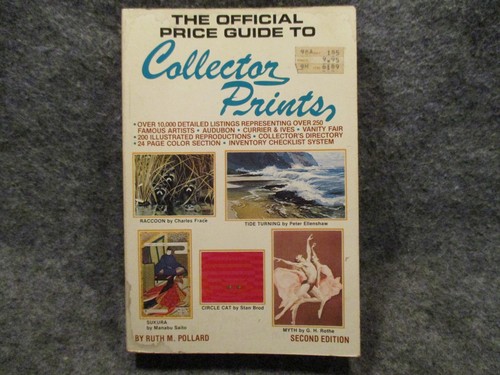 The Official Price Guide To Collector Prints Ruth Pollard 1979 Vintage PB Book - Foto 1 di 5