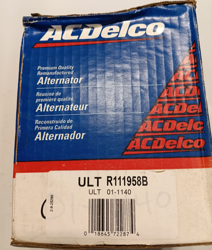 AC Delco Alternator ULT R111958B ULT 01-1140 Remanufactured - Picture 5 of 5