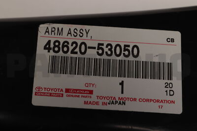 4862053050 Genuine Toyota ARM ASSY, FRONT SUSPENSION, LOWER RH