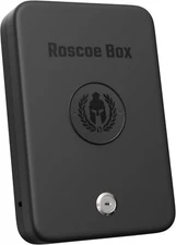 Roscoe Box Small Pistol Gun Storage Safe Spartan Helmet Key Lock - TSA Approved