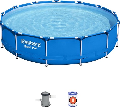 Bestway Steel Pro 13’ Pool, Above Ground Swimming Pool Set, Includes Filter Pump - Picture 1 of 9
