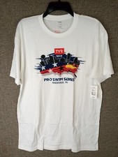 TYR Unisex Pro Swim Series Short Sleeve Tshirt White - Large