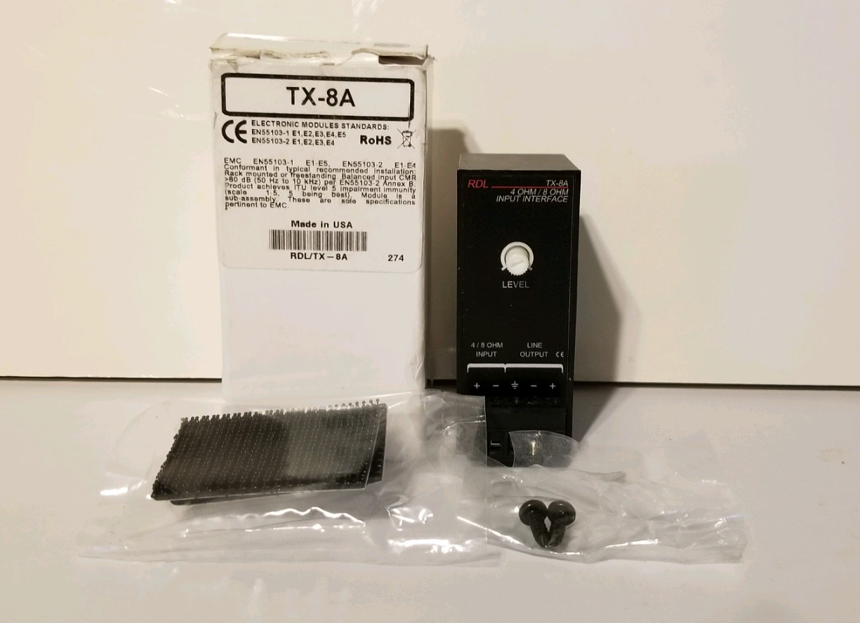 RDL Tx-8a 4 and 8 Ohm Input Interface for sale online | eBay