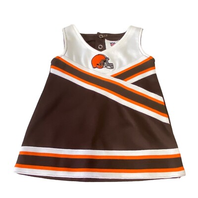 NFL Cleveland Browns Cheerleader Outfit Baby Infant 0-3 Months NFL Football