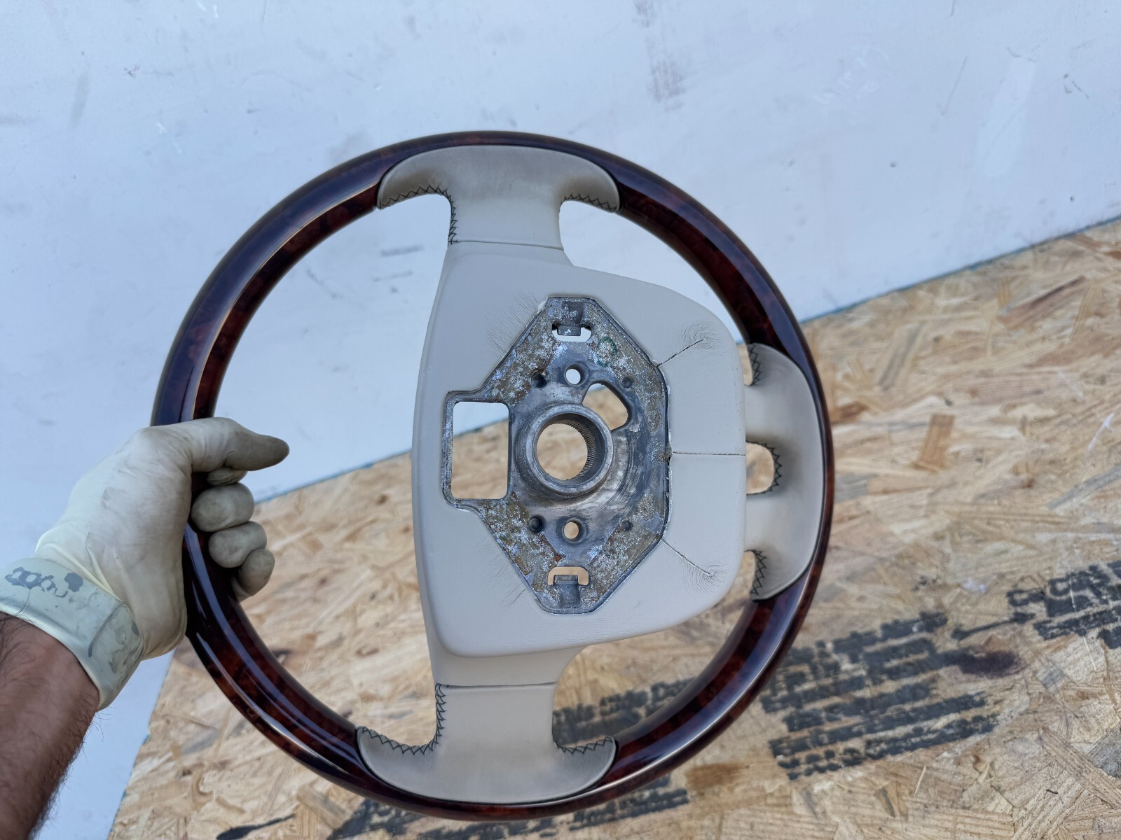 WOOD TAN LEATHER STEERING 3W0419093 BENTLEY FLYING SPUR OEM (2013-2018)