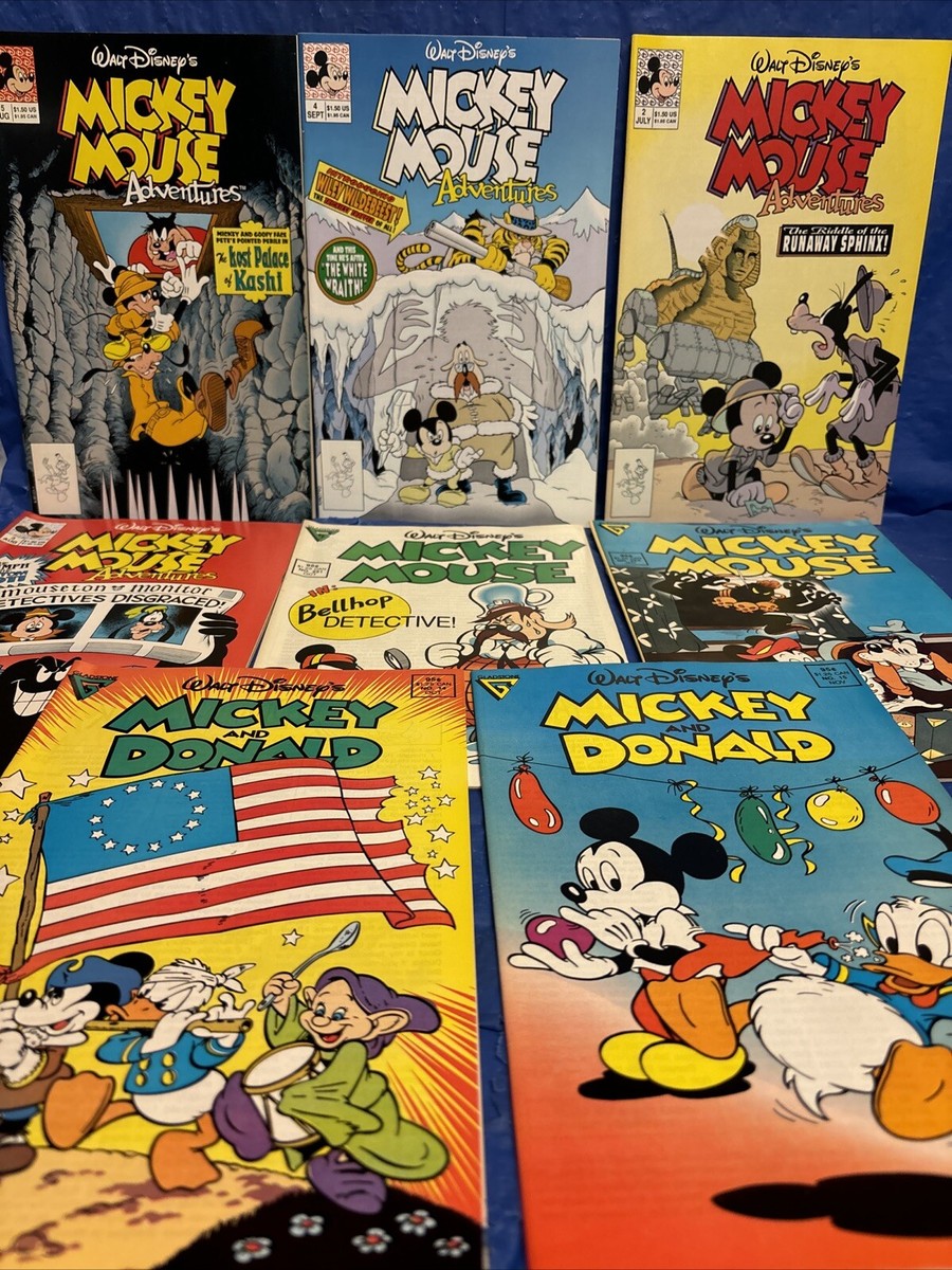 8 WALT DISNEY Mickey Mouse COMICS 251 254, Adventures 2 3 4 15