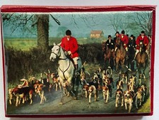 Abel Morrall Sewing Needle Packet. Hunting Scene.