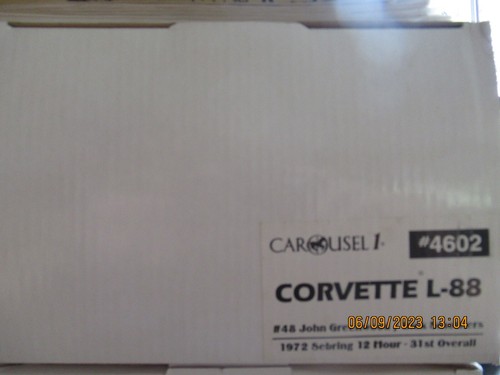 CAROUSEL 1 #4604 CORVETTE L-88 1969 #1 Tony DeLorenzo 1/18 SCALE Serial #1799 - Picture 15 of 15