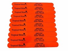10 Tropical Shine Neon medium 180 Nail Files Made In USA