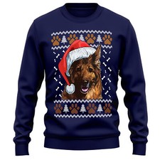 German Shepherd Christmas Sweatshirt Dog Owner Gifts For Her Unisex
